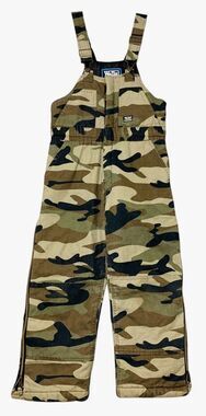 Walls Tough Wear Youth Sz XL 16/18 Camo Insulated Overalls